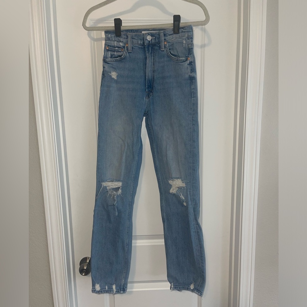 MOTHER DENIM High Waisted Rider Skimp The Confessional